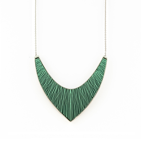 Ketting-Large-zilver-groen