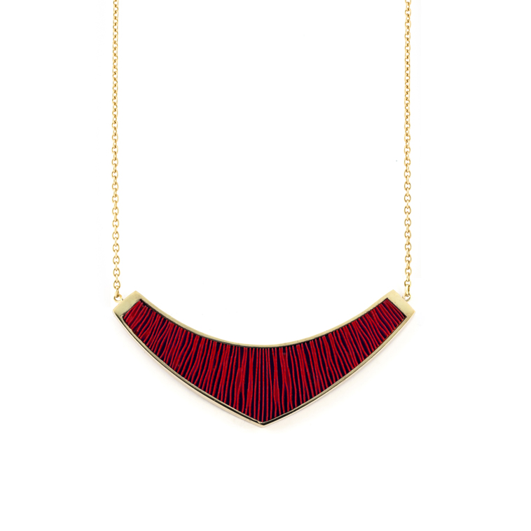 Ketting-medium-verguld-rood