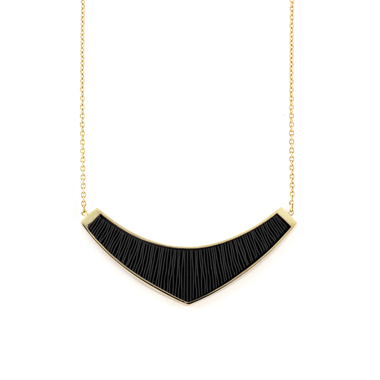 Ketting-medium-verguld-zwart