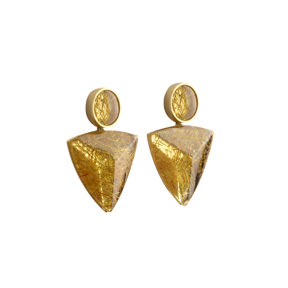 PrimaMateria-earring-trigon-small-emperor'sgold-emperor'sgold